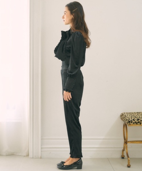 MIRO AMURETTE（ミロアミュレット）の「velour frill pants（その他パンツ・レディース・ブラック・SMALL/MEDIUM）」の6枚目の写真