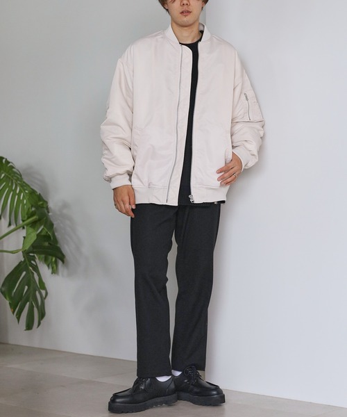 RAGEBLUE（レイジブルー）の「【SORONA(R)】サイドZIPビッグMA-1（ブルゾン・メンズ・ホワイト/ブラック/カーキ・MEDIUM/LARGE/X-LARGE）」の11枚目の写真