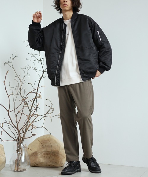 【定価の半額⭐️】SauRas Being ブルゾン SRB003 ブラックXL RAGEBLUE（レイジブルー）の「【SORONA(R)】サイドZIPビッグMA-1