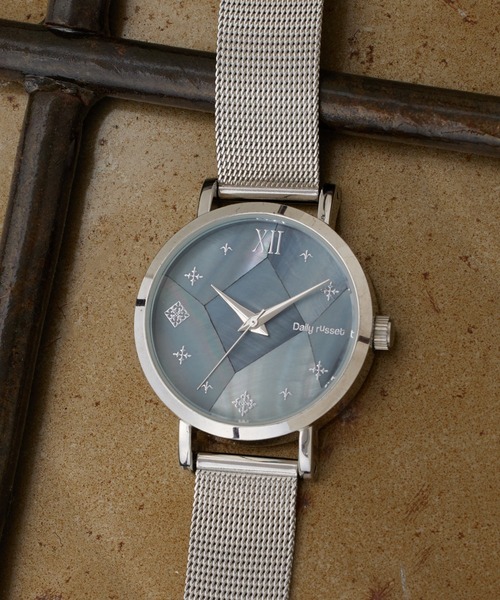 Daily russet（デイリー ラシット）の「【腕時計】クラッシュメッシュウォッチ（アナログ腕時計・レディース・ピンク/シルバー/ブラウン系その他/ブラウン系その他2・FREE）」の4枚目の写真