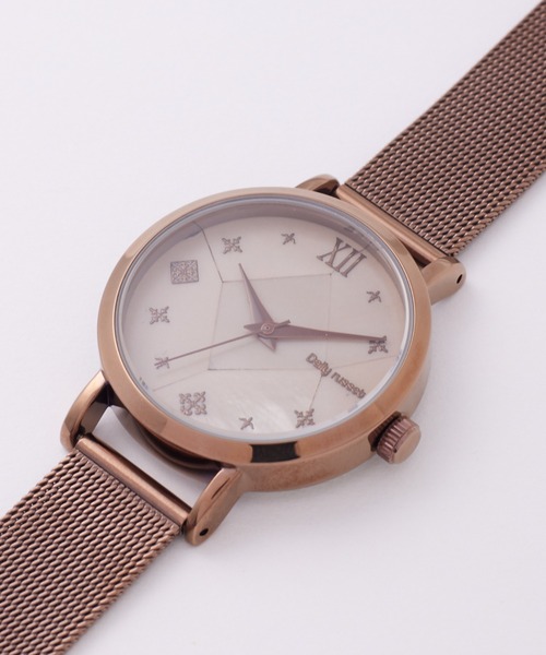 Daily russet（デイリー ラシット）の「【腕時計】クラッシュメッシュウォッチ（アナログ腕時計・レディース・ピンク/シルバー/ブラウン系その他/ブラウン系その他2・FREE）」の17枚目の写真