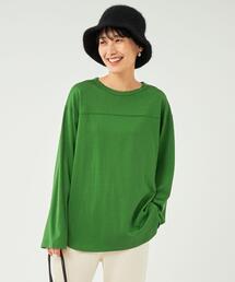 green label relaxing（グリーンレーベルリラクシング）の「フットボール ロングスリーブ カットソー Tシャツ（Tシャツ/カットソー）」