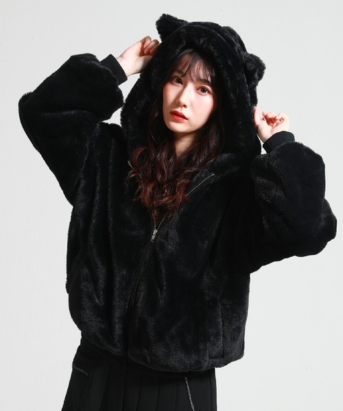 SPINKLE ファーパーカーブルゾンネコミミレフレム系
