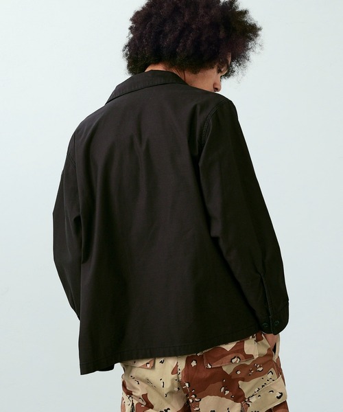 Alpha Industries（アルファインダストリーズ）の「パッチドミリタリーシャツジャケット（シャツ/ブラウス・メンズ・ブラック/グリーン・MEDIUM/LARGE/X-LARGE）」の7枚目の写真