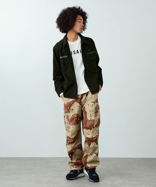 Alpha Industries（アルファインダストリーズ）の「パッチドミリタリーシャツジャケット（シャツ/ブラウス・メンズ・ブラック/グリーン・MEDIUM/LARGE/X-LARGE）」の13枚目の写真