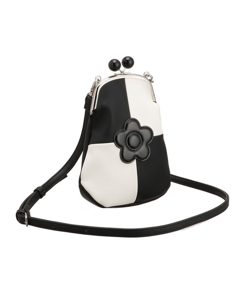 マリークワント　ショルダーバッグ　ビッグデイジー　白黒 デイジービッグプリント ショルダー | マリークワント(MARY QUANT