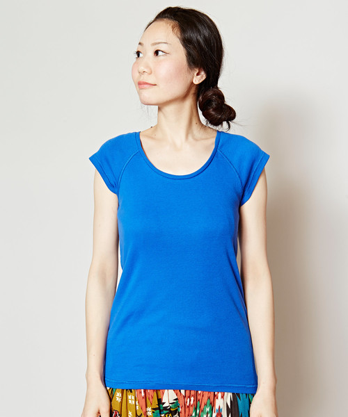 チャイハネ（チャイハネ）の「【チャイハネ】シンプル幅広タンクトップ（タンクトップ・レディース・ターコイズブルー/ホワイト/ベージュ/ブラック/イエロー/パープル/カーキ/ラベンダー/ブルー・FREE）」の2枚目の写真