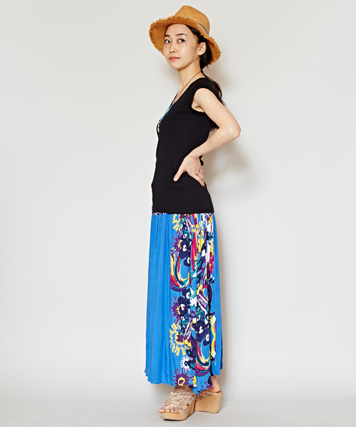 チャイハネ（チャイハネ）の「【チャイハネ】シンプル幅広タンクトップ（タンクトップ・レディース・ターコイズブルー/ホワイト/ベージュ/ブラック/イエロー/パープル/カーキ/ラベンダー/ブルー・FREE）」の19枚目の写真