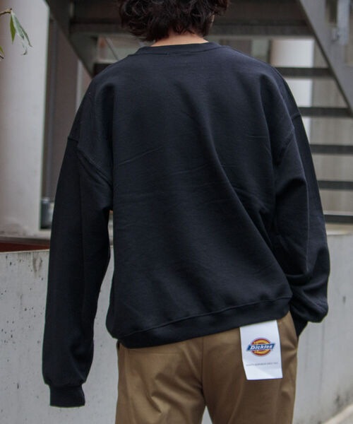 GLOSTER(グロスター)の「【ONEITA×GLOSTER】ワイド&ショート クルーネック ロゴスウェット 裏起毛(スウェット・メンズ・グレー/オフホワイト/ブラック・M/L)」の12枚目の写真