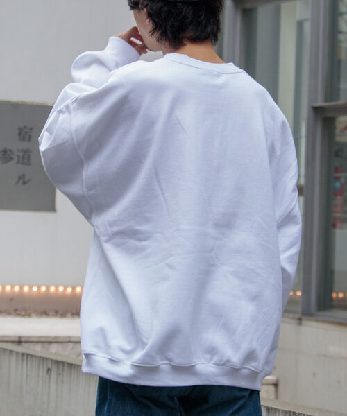 GLOSTER(グロスター)の「【ONEITA×GLOSTER】ワイド&ショート クルーネック ロゴスウェット 裏起毛(スウェット・メンズ・グレー/オフホワイト/ブラック・M/L)」の22枚目の写真