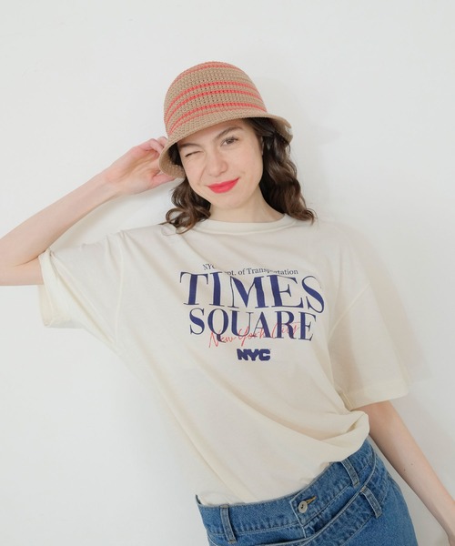 FRUIT OF THE LOOM(フルーツオブザルーム)の「【FRUIT OF THE LOOM】LINE KNIT BUCKET HAT/バケットハット(ハット・メンズ・アイボリー/ブラウン/ブラック/ベージュ/グレー・FREE)」の20枚目の写真