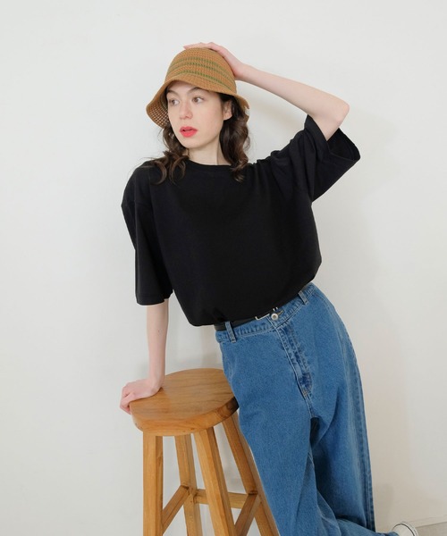 FRUIT OF THE LOOM(フルーツオブザルーム)の「【FRUIT OF THE LOOM】LINE KNIT BUCKET HAT/バケットハット(ハット・メンズ・アイボリー/ブラウン/ブラック/ベージュ/グレー・FREE)」の19枚目の写真
