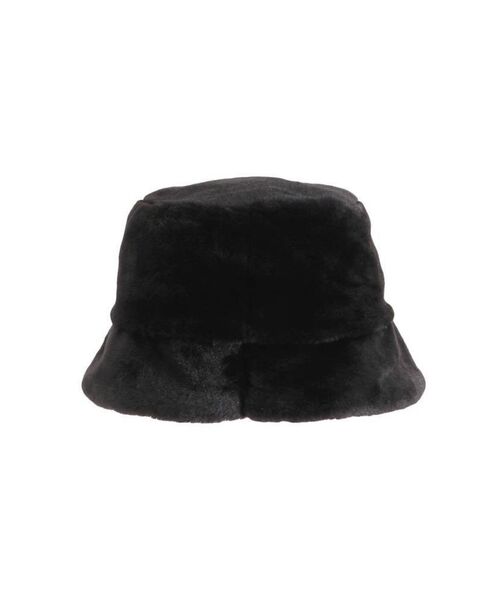 EMODA（エモダ）の「フェイクファーバケットハット（ハット・レディース・アイボリー/ブラック・FREE）」の4枚目の写真