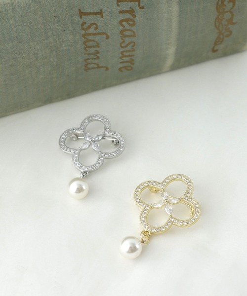 Three Four Time（ｽﾘｰﾌｫｰﾀｲﾑ）の「フラワービジュブローチ【結婚式/フォーマル/入卒/デイリー】（ブローチ/コサージュ・レディース・ゴールド/シルバー・FREE）」の9枚目の写真