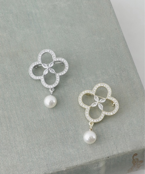 Three Four Time（ｽﾘｰﾌｫｰﾀｲﾑ）の「フラワービジュブローチ【結婚式/フォーマル/入卒/デイリー】（ブローチ/コサージュ・レディース・ゴールド/シルバー・FREE）」の10枚目の写真