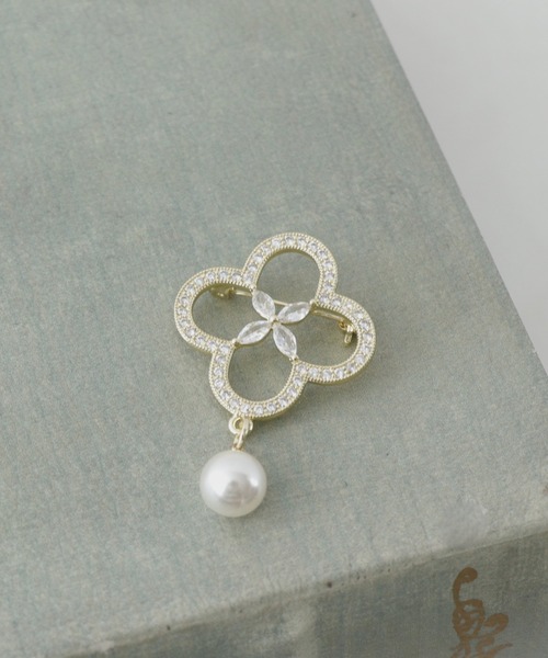 Three Four Time（ｽﾘｰﾌｫｰﾀｲﾑ）の「フラワービジュブローチ【結婚式/フォーマル/入卒/デイリー】（ブローチ/コサージュ・レディース・ゴールド/シルバー・FREE）」の11枚目の写真