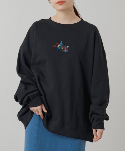 Kastane（カスタネ）の「LOGO刺繍スウェット（スウェット・レディース・ブラック/グレー/アイボリー・FREE）」の3枚目の写真