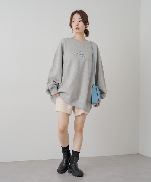 Kastane（カスタネ）の「LOGO刺繍スウェット（スウェット・レディース・ブラック/グレー/アイボリー・FREE）」の8枚目の写真