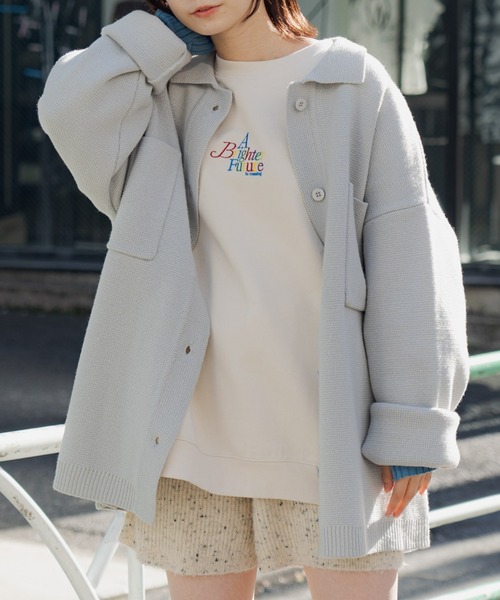 Kastane（カスタネ）の「LOGO刺繍スウェット（スウェット・レディース・ブラック/グレー/アイボリー・FREE）」の10枚目の写真