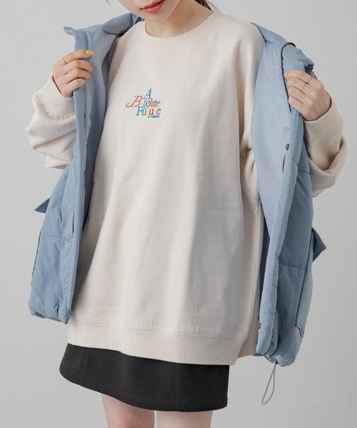 Kastane（カスタネ）の「LOGO刺繍スウェット（スウェット・レディース・ブラック/グレー/アイボリー・FREE）」の11枚目の写真