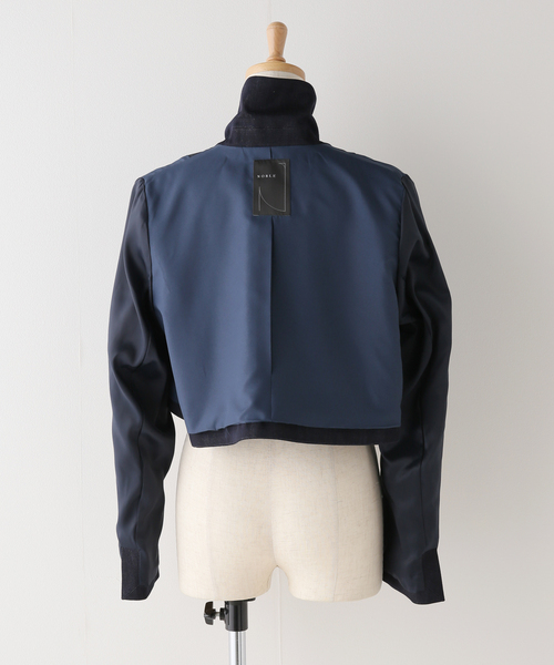 新品未使用タグ付き】nobleデニムライクブルゾン 完売品 - メルカリ