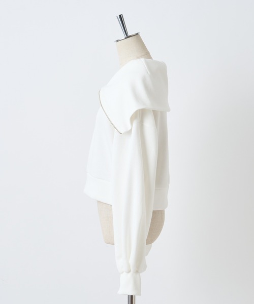 one after another NICE CLAUP（ワンアフターアナザーナイスクラップ）の「ハーフジップスウェット（スウェット・レディース・オフホワイト/ラベンダー/オートミール・FREE）」の22枚目の写真