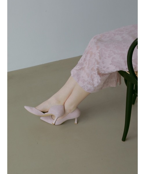 HALUHIROINE（ハルヒロイン）の「サイドカットポインテッドトゥパンプス（パンプス・レディース・ラベンダー/ホワイト系その他/ベージュ・M/S/L）」の8枚目の写真