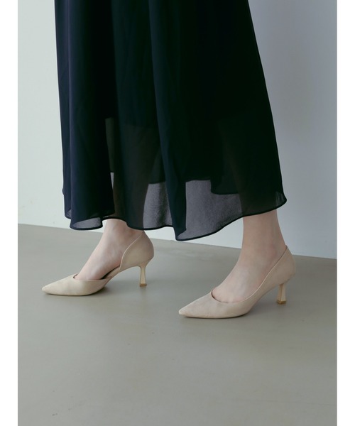 HALUHIROINE（ハルヒロイン）の「サイドカットポインテッドトゥパンプス（パンプス・レディース・ラベンダー/ホワイト系その他/ベージュ・M/S/L）」の6枚目の写真