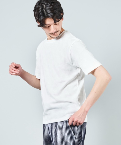 TETE HOMME(テットオム)の「ジグザグジャガードクルーネックTシャツ(Tシャツ/カットソー・メンズ・カーキ/ホワイト/ライトグレー・X-LARGE/XX-LARGE/LARGE/MEDIUM)」の5枚目の写真