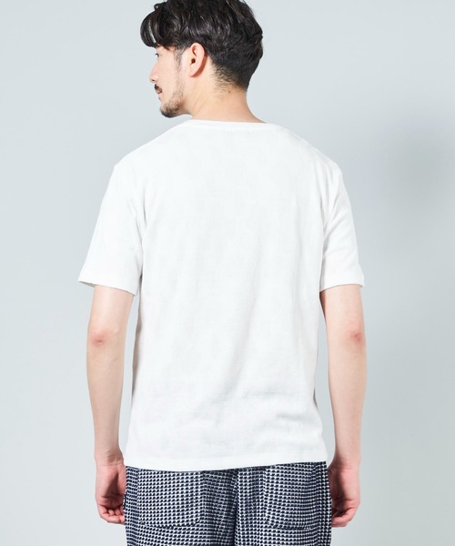 TETE HOMME(テットオム)の「ジグザグジャガードクルーネックTシャツ(Tシャツ/カットソー・メンズ・カーキ/ホワイト/ライトグレー・X-LARGE/XX-LARGE/LARGE/MEDIUM)」の14枚目の写真
