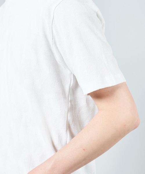 TETE HOMME(テットオム)の「ジグザグジャガードクルーネックTシャツ(Tシャツ/カットソー・メンズ・カーキ/ホワイト/ライトグレー・X-LARGE/XX-LARGE/LARGE/MEDIUM)」の16枚目の写真