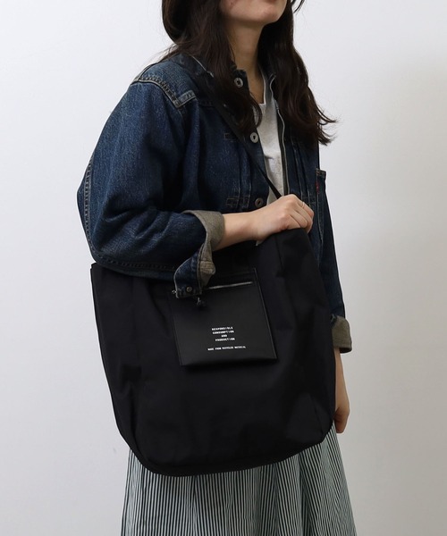 COOCO(クーコ)の「リサイクルPET2WAYトートバッグ/A4対応(トートバッグ・レディース・ブラック/ライトグレー/ベージュ・9)」の21枚目の写真
