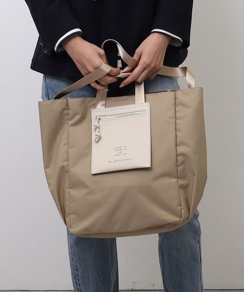 COOCO(クーコ)の「リサイクルPET2WAYトートバッグ/A4対応(トートバッグ・レディース・ブラック/ライトグレー/ベージュ・9)」の19枚目の写真