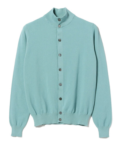 BRILLA per il gusto（ブリッラペルイルグースト）の「FILIPPO DE LAURENTIIS × Brilla per il gusto / 別注 コットン スタンドカラー カーディガン（ニット/セーター・メンズ・ミント/ブルー/ネイビー・48/46/44）」の15枚目の写真