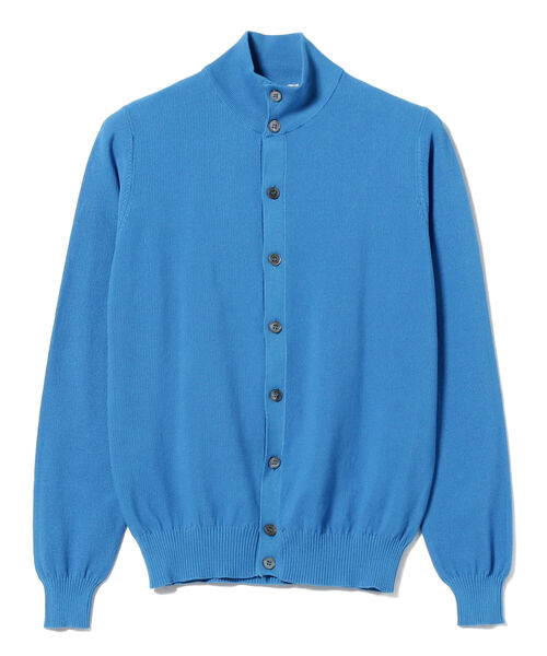 BRILLA per il gusto（ブリッラペルイルグースト）の「FILIPPO DE LAURENTIIS × Brilla per il gusto / 別注 コットン スタンドカラー カーディガン（ニット/セーター・メンズ・ミント/ブルー/ネイビー・48/46/44）」の9枚目の写真