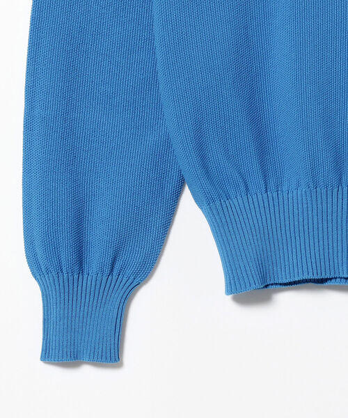 BRILLA per il gusto（ブリッラペルイルグースト）の「FILIPPO DE LAURENTIIS × Brilla per il gusto / 別注 コットン スタンドカラー カーディガン（ニット/セーター・メンズ・ミント/ブルー/ネイビー・48/46/44）」の7枚目の写真