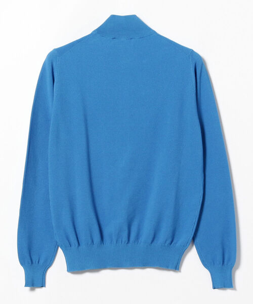 BRILLA per il gusto（ブリッラペルイルグースト）の「FILIPPO DE LAURENTIIS × Brilla per il gusto / 別注 コットン スタンドカラー カーディガン（ニット/セーター・メンズ・ミント/ブルー/ネイビー・48/46/44）」の6枚目の写真