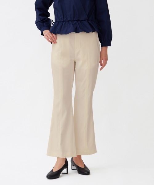 Tuche(トゥシェ)の「Tuche/トゥシェ フレアパンツ 無地(その他パンツ・レディース・ブラック/ブルー/オフホワイト・MEDIUM/LARGE)」の1枚目の写真