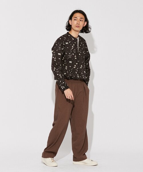 EDIFICE(エディフィス)の「【LIBERTY / リバティー】ノーカラー 総柄シャツ(シャツ/ブラウス・メンズ・グレー/ブルー/ブラック系その他/ブラック/ブラウン/ブルー系その他・LARGE/MEDIUM)」の12枚目の写真