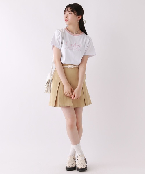 repipi armario（レピピ アルマリオ）の「CadreリンガーTシャツ（Tシャツ/カットソー・キッズ・ミント/ホワイト/ピンク/ブラック/ブルー・SMALL/MEDIUM/LARGE）」の14枚目の写真