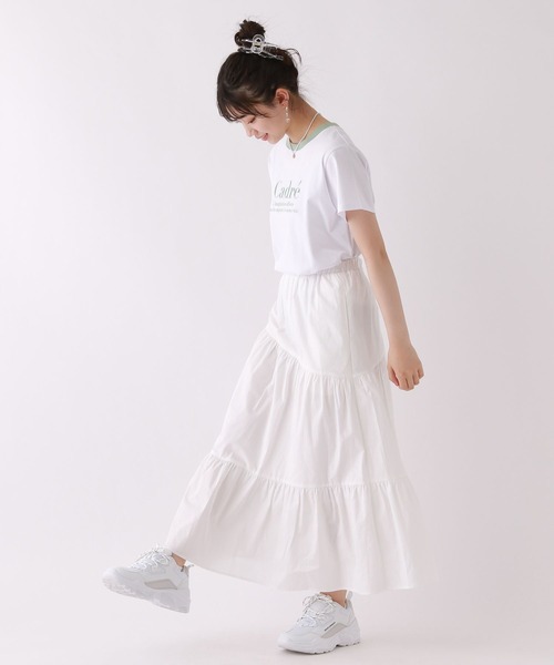 repipi armario（レピピ アルマリオ）の「CadreリンガーTシャツ（Tシャツ/カットソー・キッズ・ミント/ホワイト/ピンク/ブラック/ブルー・SMALL/MEDIUM/LARGE）」の12枚目の写真