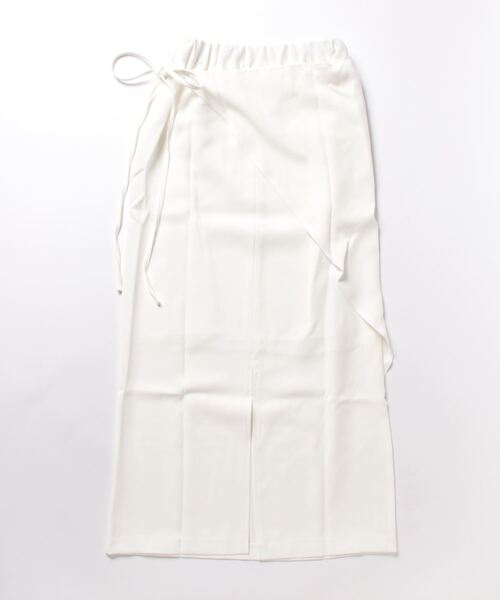 I_am（アイアム）の「asymmetry wrap skirt（スカート・レディース・ホワイト・FREE）」の5枚目の写真