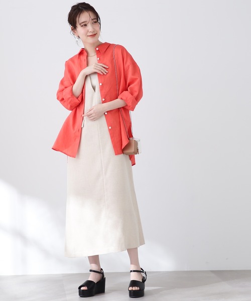 N.(N. Natural Beauty Basic)(エヌエヌナチュラルビューティーベーシック)の「【S Size Line】◆フロントポケットジャンパースカート(ジャンパースカート・レディース・モカ/ブラック/ライトベージュ・SMALL/MEDIUM)」の14枚目の写真