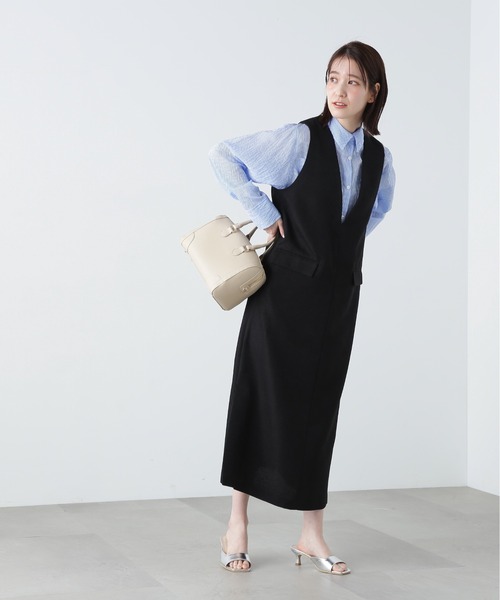 N.(N. Natural Beauty Basic)(エヌエヌナチュラルビューティーベーシック)の「【S Size Line】◆フロントポケットジャンパースカート(ジャンパースカート・レディース・モカ/ブラック/ライトベージュ・SMALL/MEDIUM)」の10枚目の写真