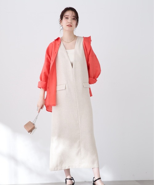 N.(N. Natural Beauty Basic)(エヌエヌナチュラルビューティーベーシック)の「【S Size Line】◆フロントポケットジャンパースカート(ジャンパースカート・レディース・モカ/ブラック/ライトベージュ・SMALL/MEDIUM)」の15枚目の写真