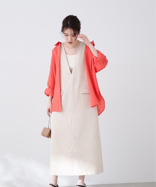 N.(N. Natural Beauty Basic)(エヌエヌナチュラルビューティーベーシック)の「【S Size Line】◆フロントポケットジャンパースカート(ジャンパースカート・レディース・モカ/ブラック/ライトベージュ・SMALL/MEDIUM)」の19枚目の写真