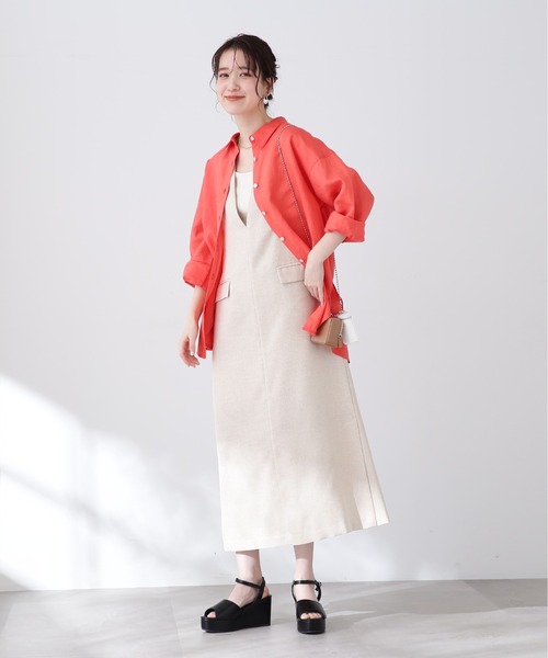 N.(N. Natural Beauty Basic)(エヌエヌナチュラルビューティーベーシック)の「【S Size Line】◆フロントポケットジャンパースカート(ジャンパースカート・レディース・モカ/ブラック/ライトベージュ・SMALL/MEDIUM)」の17枚目の写真