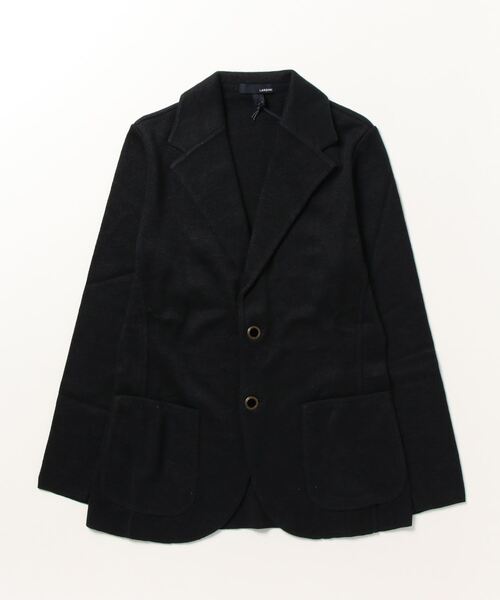 SHIPS（シップス）の「LARDINI:EX LNN/CTN KNIT METAL（テーラードジャケット・メンズ・ダークグレー/ブラック/ナチュラル/ベージュ・LARGE/MEDIUM/SMALL/X-SMALL）」の2枚目の写真