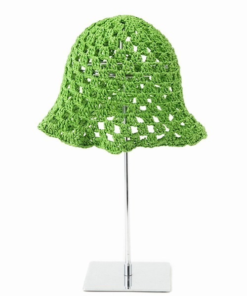 CONTROL FREAK / CTFK（コントロールフリーク）の「CONTROL FREAK(コントロールフリーク)透かし編みスカラップハット（ハット・レディース・ストライプ/グリーン/ホワイト/ブラック・FREE）」の11枚目の写真