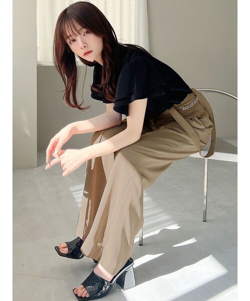 RESEXXY（リゼクシー）の「チェーンディティールストレートパンツ（その他パンツ・レディース・ブラック/ベージュ/モカ・FREE）」の20枚目の写真
